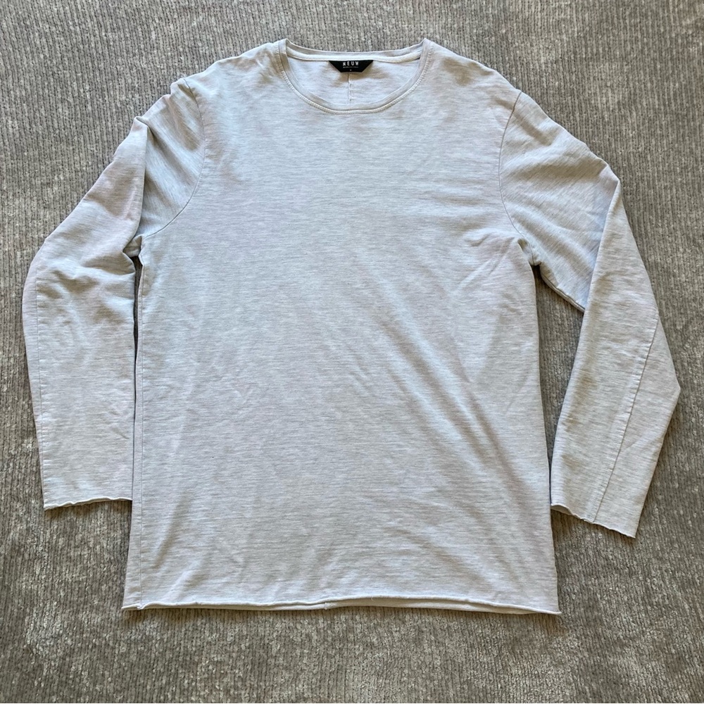 Neuw Men’s Crewneck Sweatshirt Medium Minimalist 100%‎ Cotton